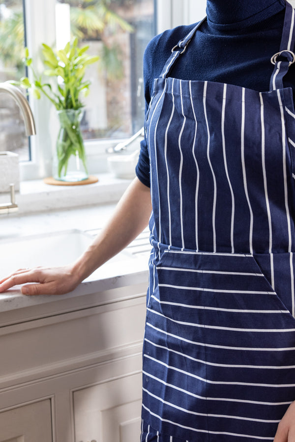 KitchenCraft Blue Butcher's Stripe Apron image 4