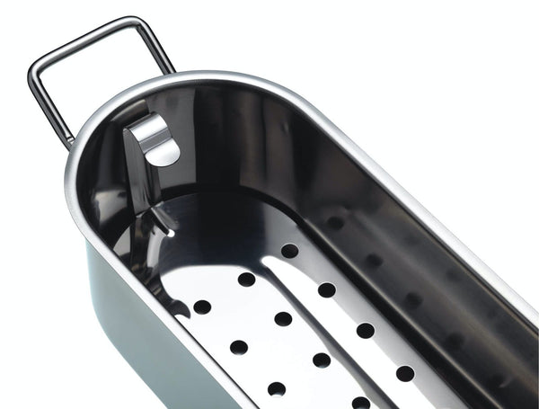 KitchenCraft Stainless Steel Fish Poacher, 45cm (18