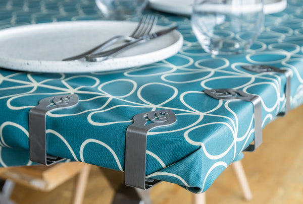 KitchenCraft Set of 4 Leaf Shaped Stainless Steel Table Cloth Clips image 6