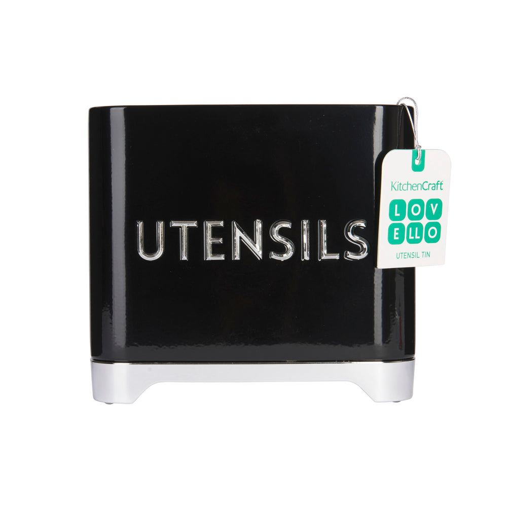 Lovello Black Utensil Tin