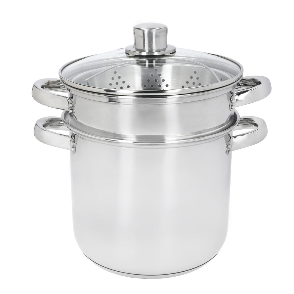 KitchenCraft World of Flavours Italian Pasta Pot with Steamer Insert