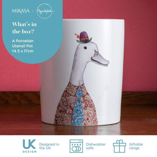 Mikasa Tipperleyhill Decorative Porcelain Utensil Pot Holder, 14 x 17CM image 9