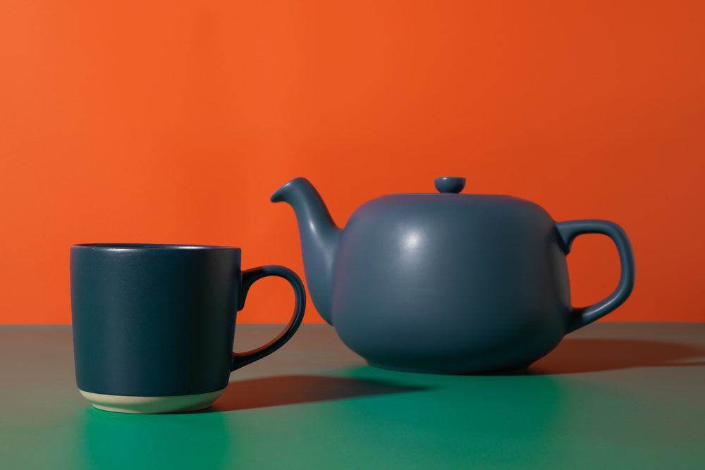 La Cafetière Classic Teapot 4 Cup, Navy, 1.2L