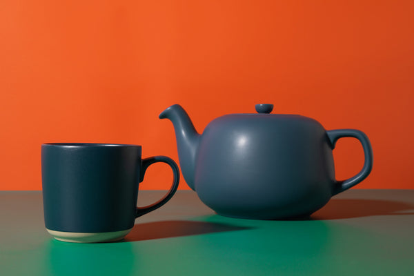 La Cafetière Classic Teapot 4 Cup, Navy, 1.2L image 5