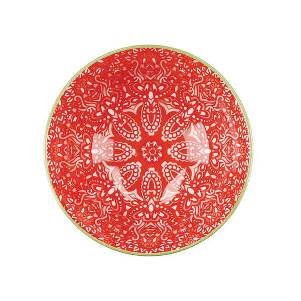 KitchenCraft Patterned Cereal Bowl Set in Gift Box, Ceramic, 'Brights' Designs, 15cm, 4 Pieces image 9