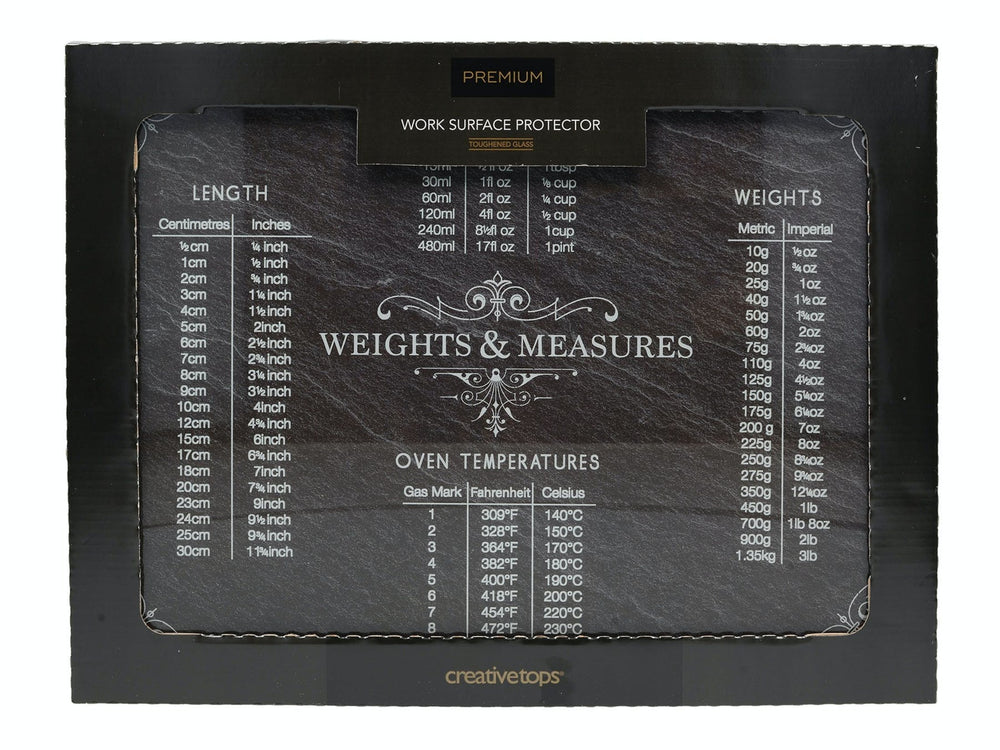 Creative Tops Slate Effect Weights And Measures Work Surface Protector