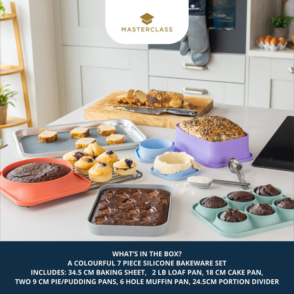 MasterClass Silicone Bakeware Set, 7 pc image 5