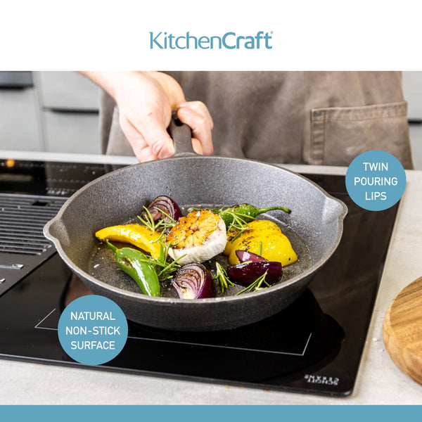 KitchenCraft Deluxe Cast Iron Grill Pan, 24cm image 11