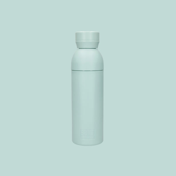 BUILT Planet Bottle, 500ml Recycled Reusable Water Bottle with Leakproof Lid - Green image 8