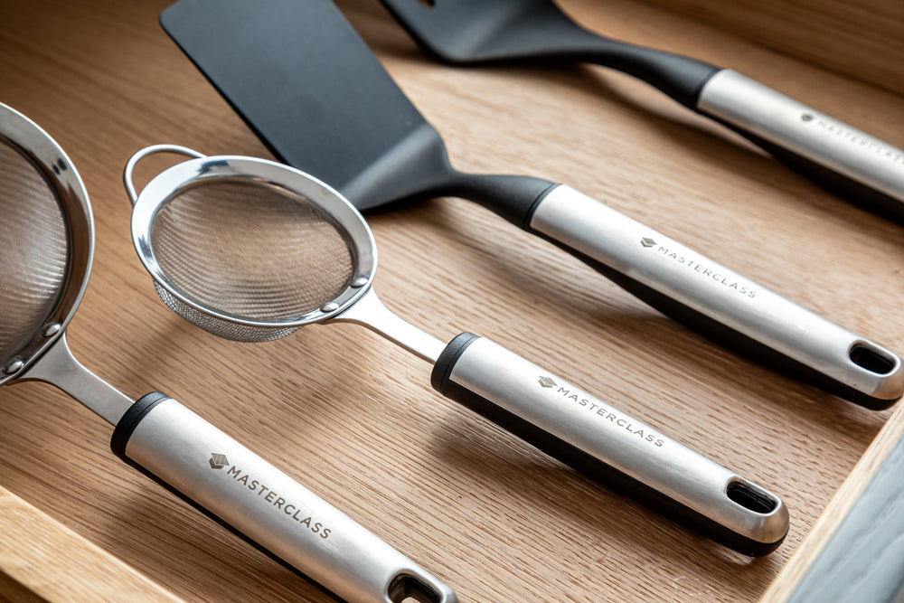 MasterClass Soft Grip Stainless Steel Sieve - 8 cm