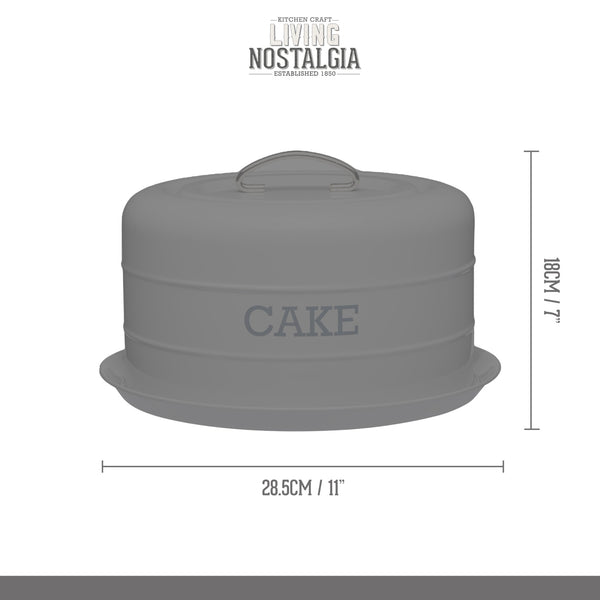 Living Nostalgia French Grey Domed Cake Tin image 7