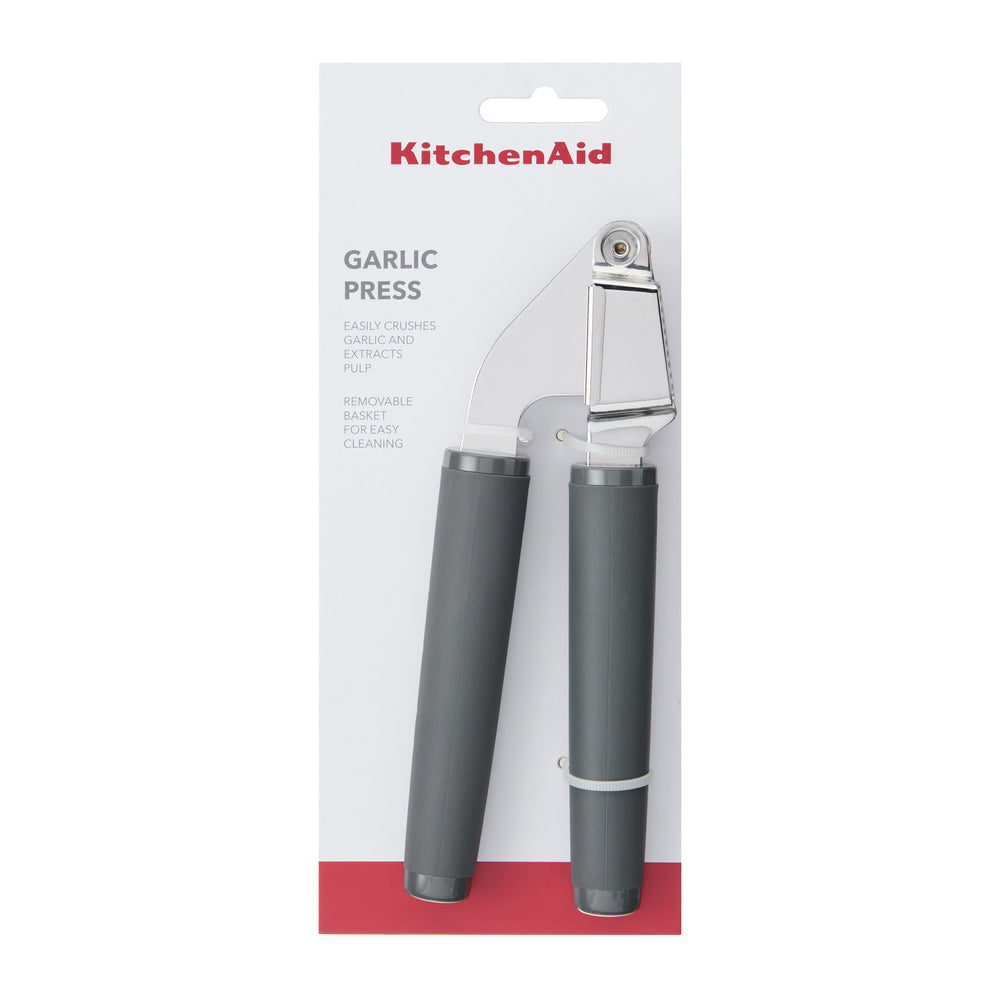 KitchenAid Soft Grip Garlic Press - Charcoal Grey