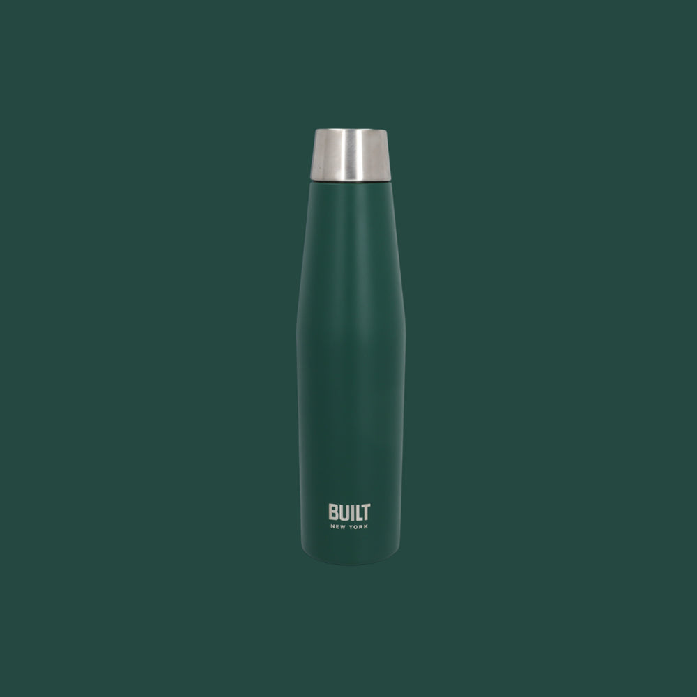 BUILT Apex 540ml Insulated Water Bottle, BPA-Free 18/8 Stainless Steel - Forest Green