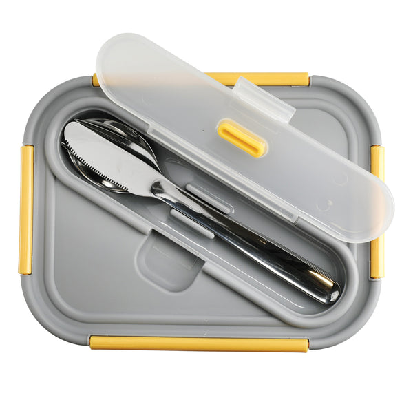 Built Stylist Glass 900ml Lunch Box with Cutlery image 9