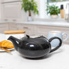 London Pottery Pebble Filter 4 Cup Teapot Gloss Black image 2
