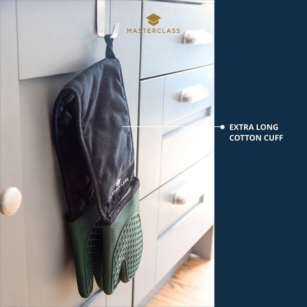 MasterClass Silicone Double Oven Glove, Green image 11