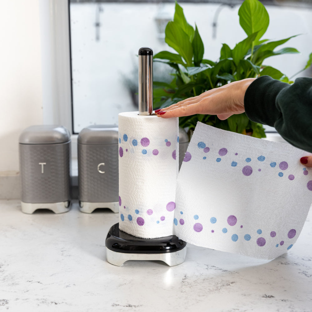 Lovello Midnight Black Paper Towel Holder