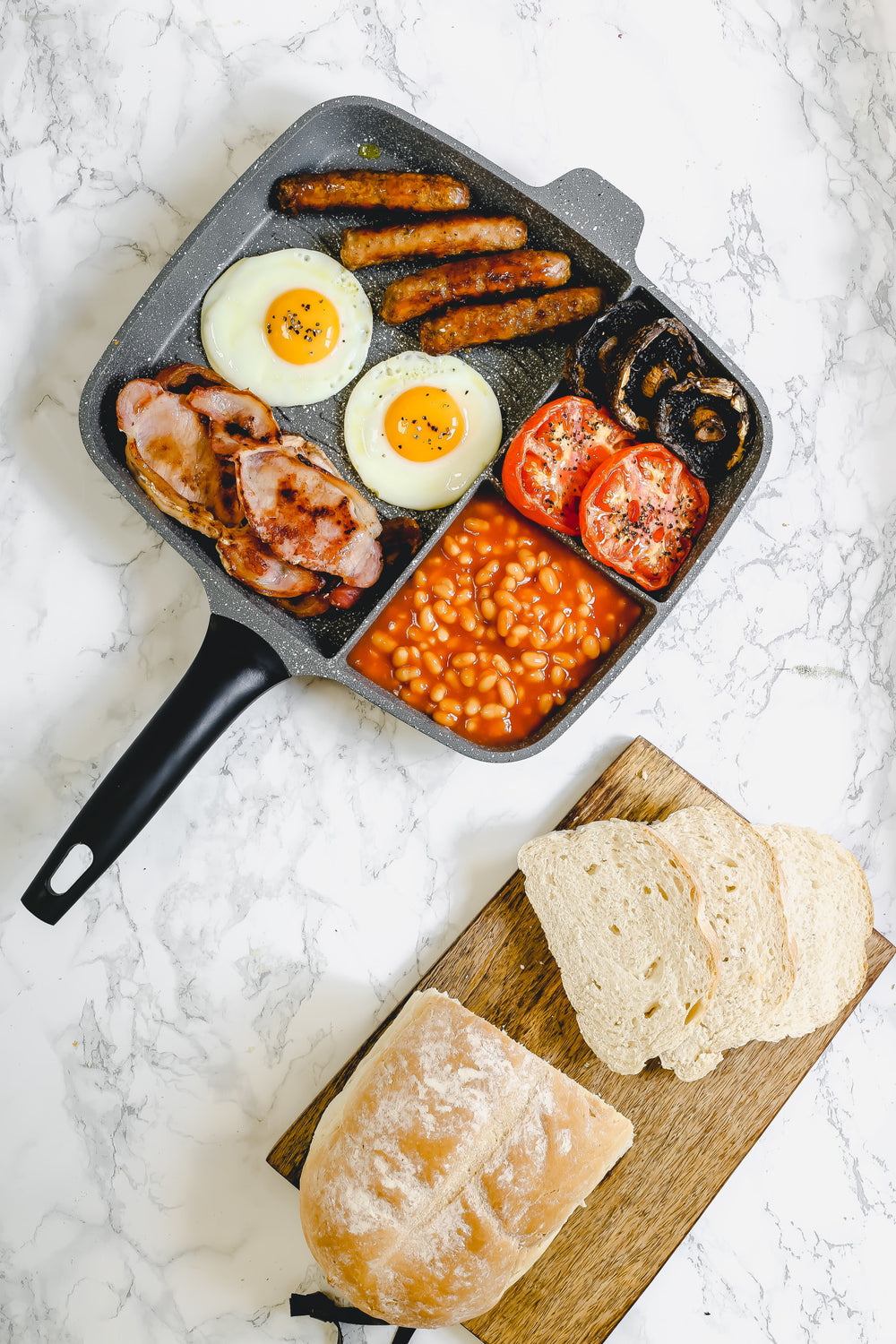 MasterClass Cast Aluminium Three Section Grill Pan