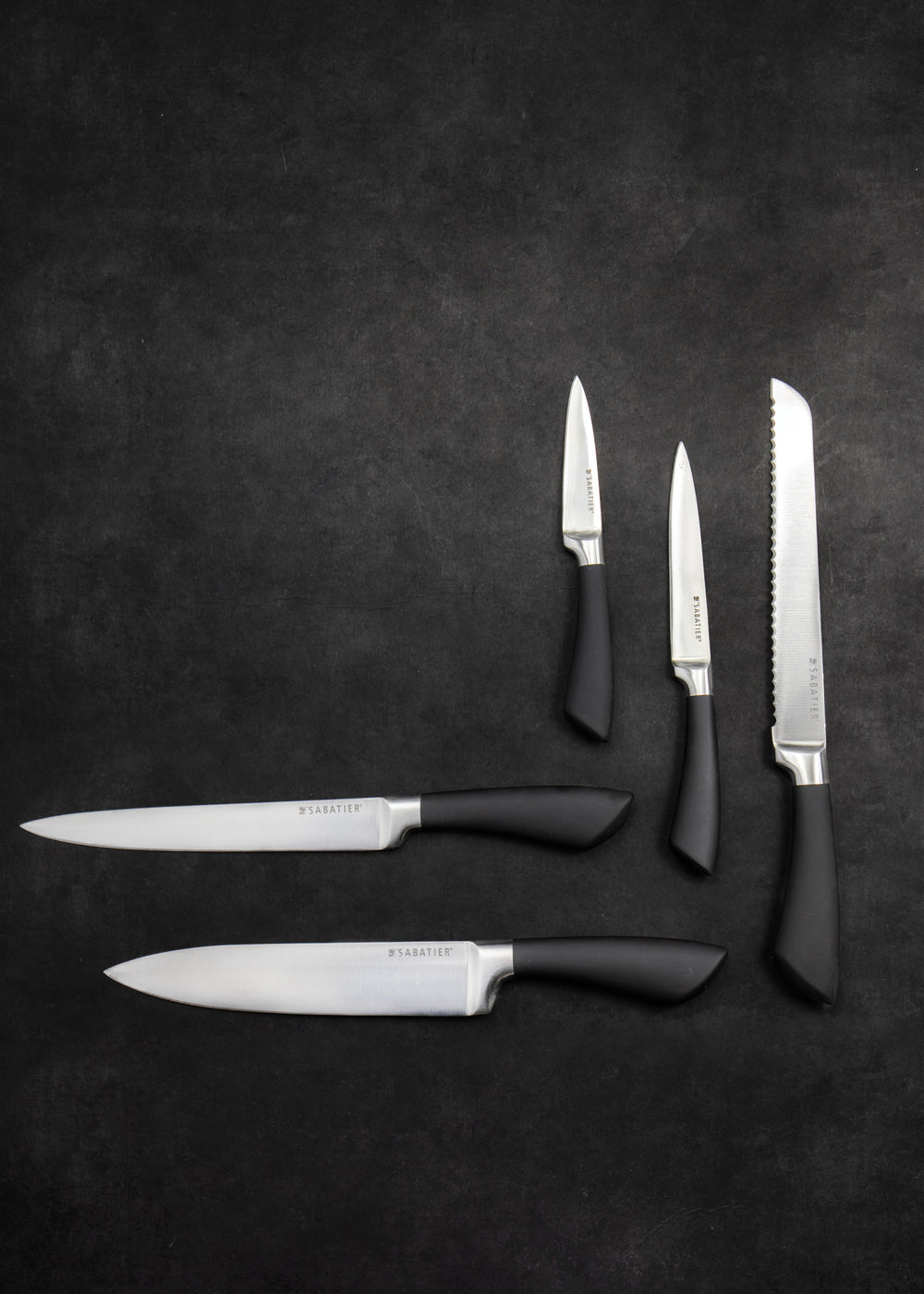 Sabatier Maison Stainless Steel 5 Piece Knife Block
