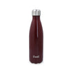 S'well 2pc Travel Bottle Set with Stainless Steel Water Bottle, 500ml, Wild Cherry and Black Small Bumper
