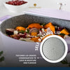 MasterClass Lavender Cast Aluminium Shallow Casserole Dish with Lid, 4 L