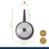 MasterClass Cast Aluminium 26cm Frying Pan, Purple