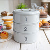 Living Nostalgia French Grey Three Tier Cake Tin Set image 4