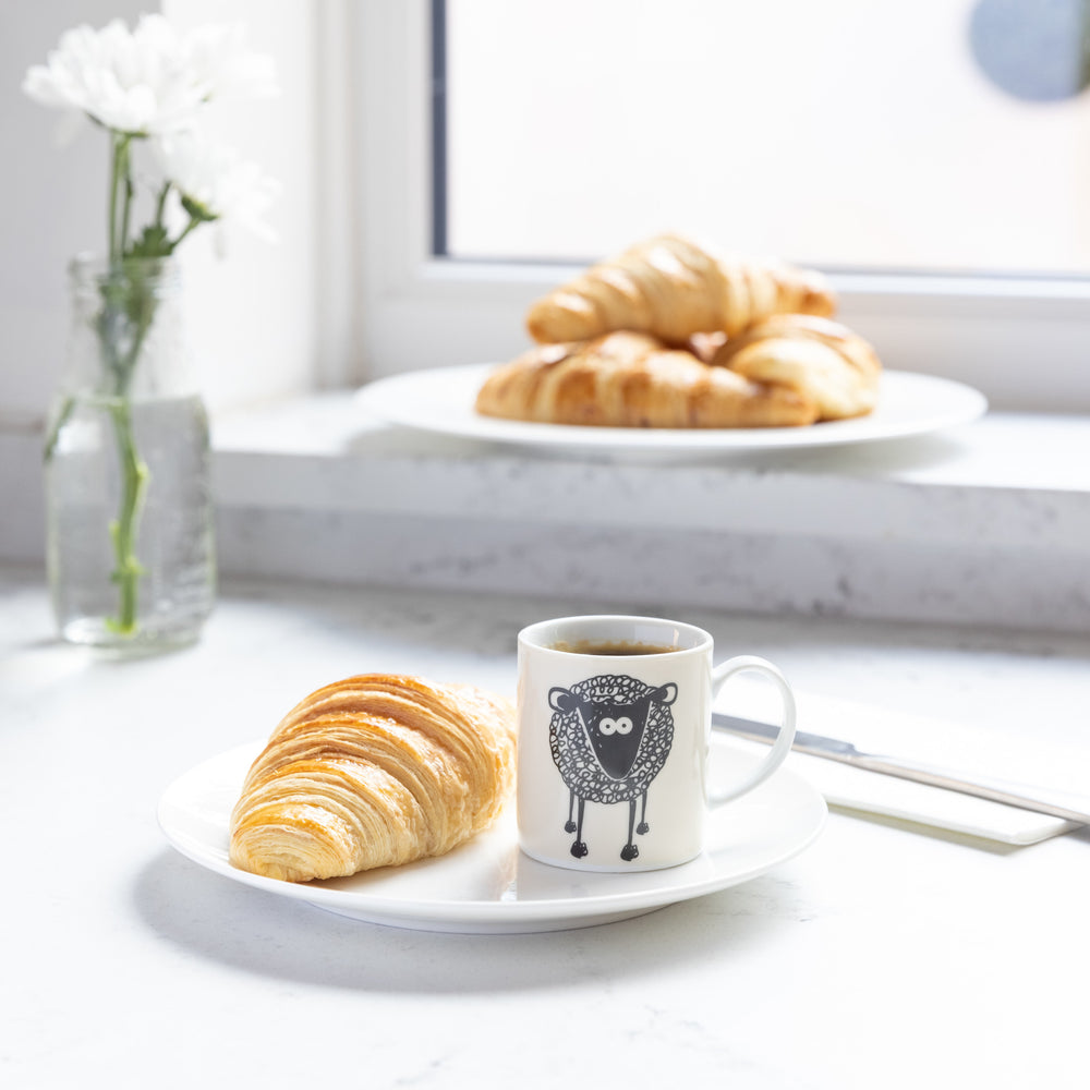 KitchenCraft 80ml Porcelain Sheep Espresso Cup