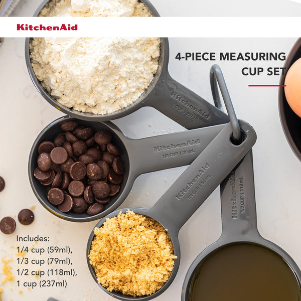 KitchenAid 4pc Measuring Cup Set - Charcoal Grey image 9