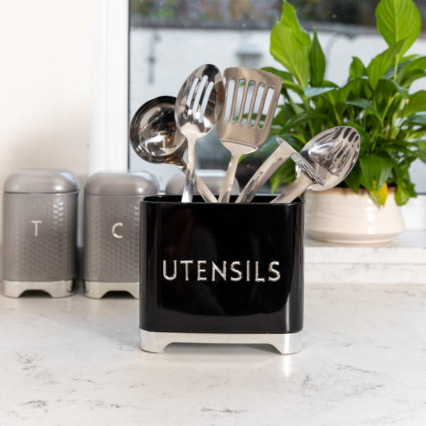 Lovello Black Utensil Tin image 5