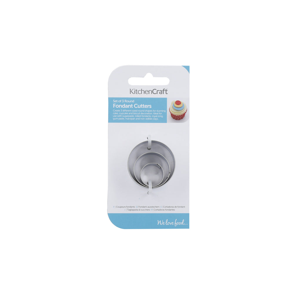Sweetly Does It Set of 3 Round Fondant Cutters