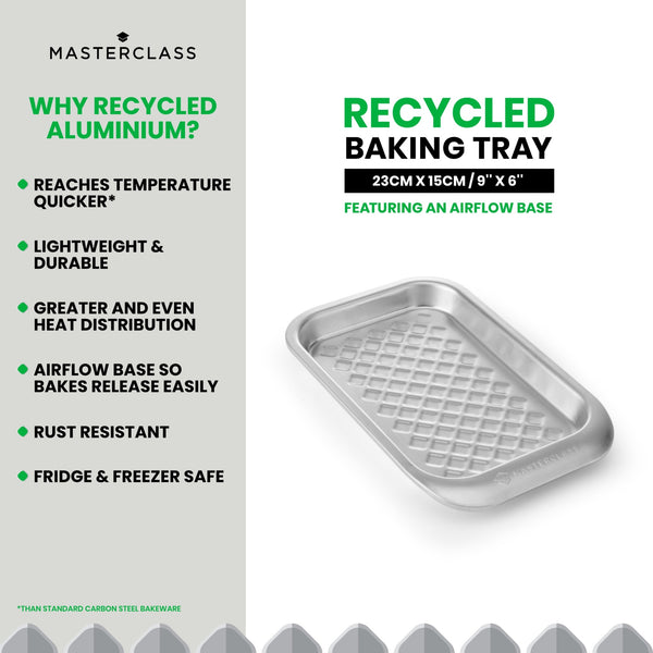 MasterClass Recycled Aluminum Small Baking Tray, 24x15cm image 8
