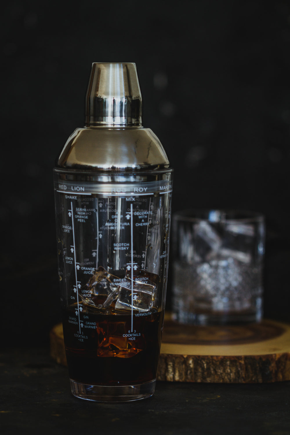 BarCraft 700ml Glass Boston Cocktail Shaker