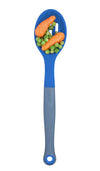 Colourworks Brights Blue Silicone-Headed Slotted Spoon image 2