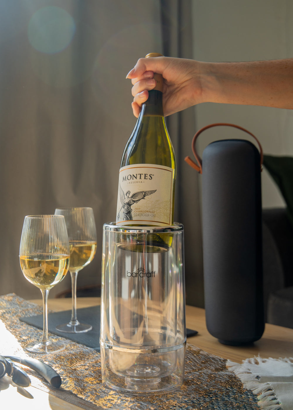 BarCraft Acrylic Double Walled Wine Cooler