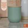 KitchenCraft Idilica Kitchen Canister with Beechwood Lid, 9 x 10cm, Green image 9