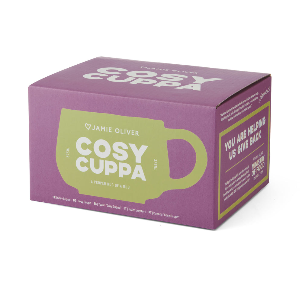 Jamie Oliver Big Love 'Cosy Cuppa' Mug, Yellow, 375ml