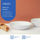 Mikasa Chalk Porcelain Pasta Bowls, Set of 4, 23cm, White
