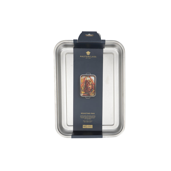 MasterClass Stainless Steel Heavy Duty Roasting Pan, 37cm x 27cm image 4