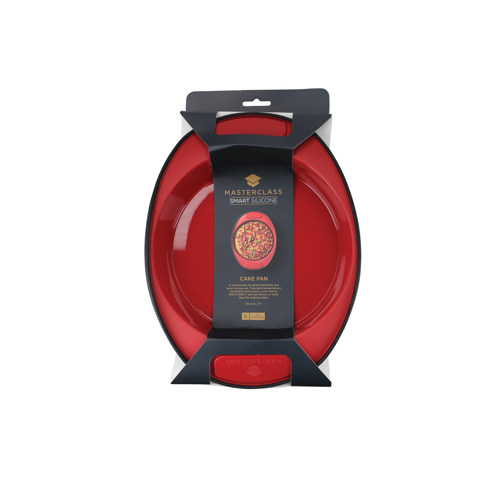 MasterClass Smart Silicone Flexible Round Cake Pan, 20.5cm