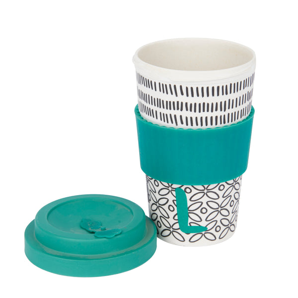 KitchenCraft 410ml Bamboo A to Z Letter 