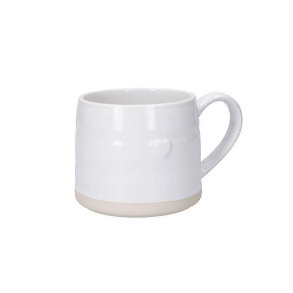 Mikasa Farmhouse Love Ceramic Mugs, Set of 2, 380ml, White image 3