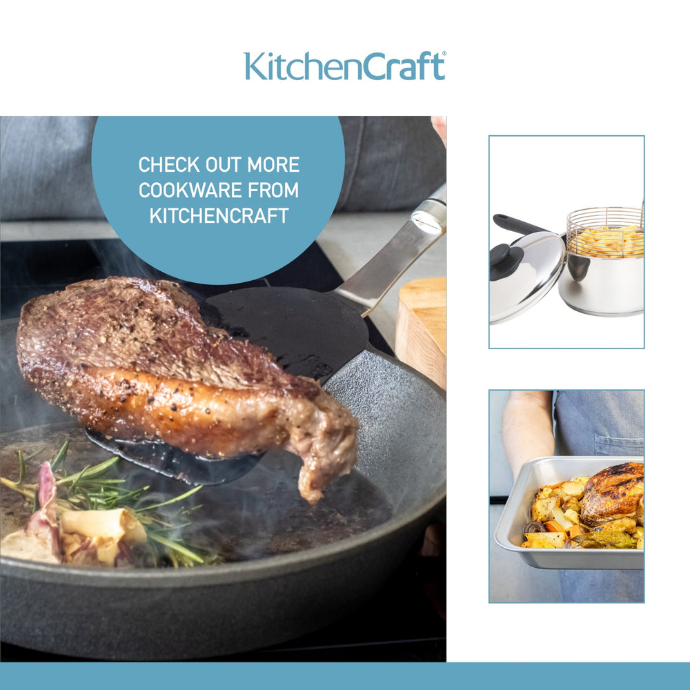 KitchenCraft Stainless Steel Large Chip Fryer and Basket