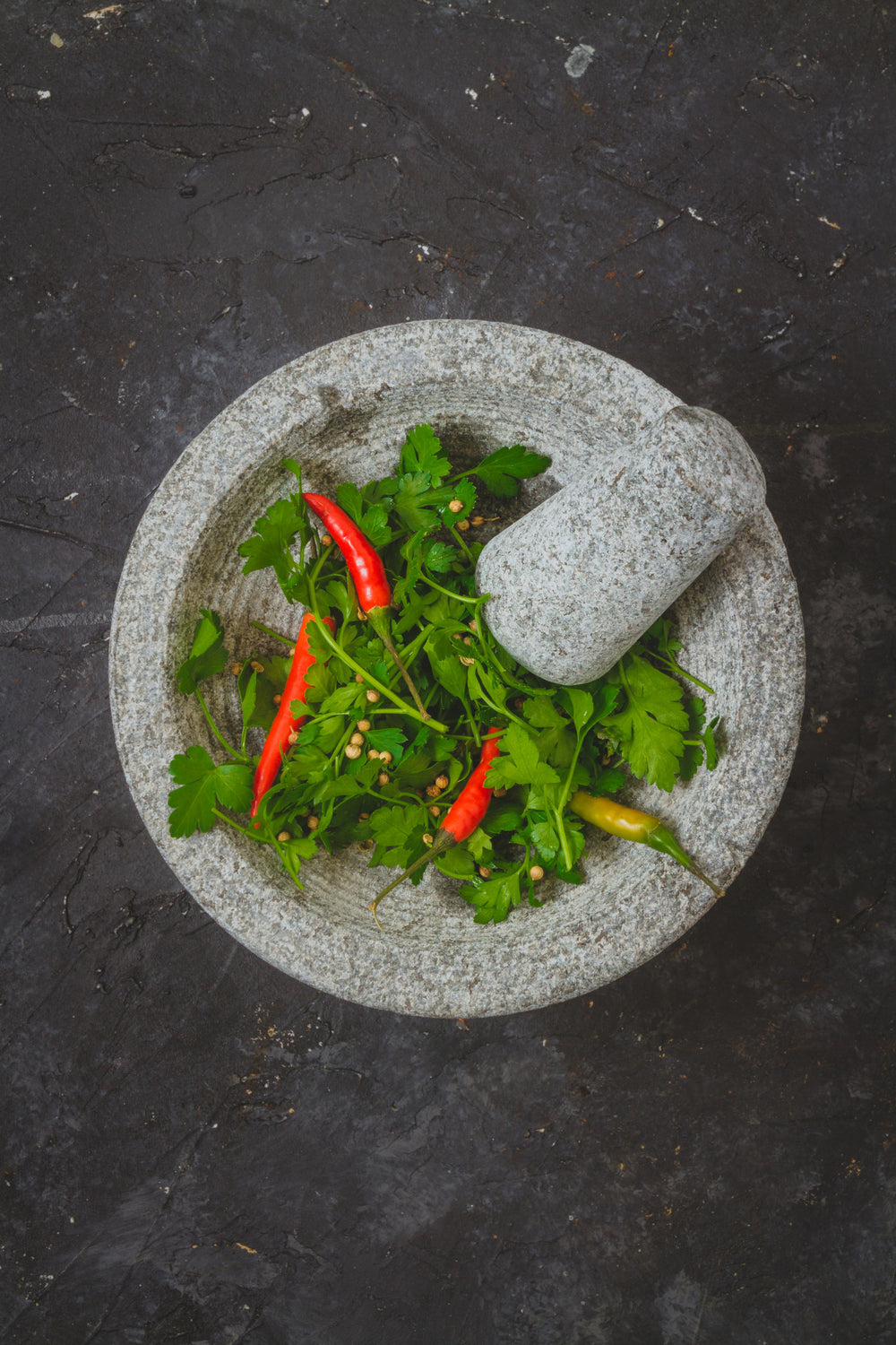 KitchenCraft World of Flavours Granite Mortar and Pestle