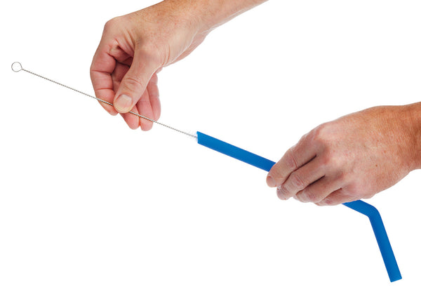 KitchenCraft Set of Six Silicone Straws with Cleaning Brush image 6