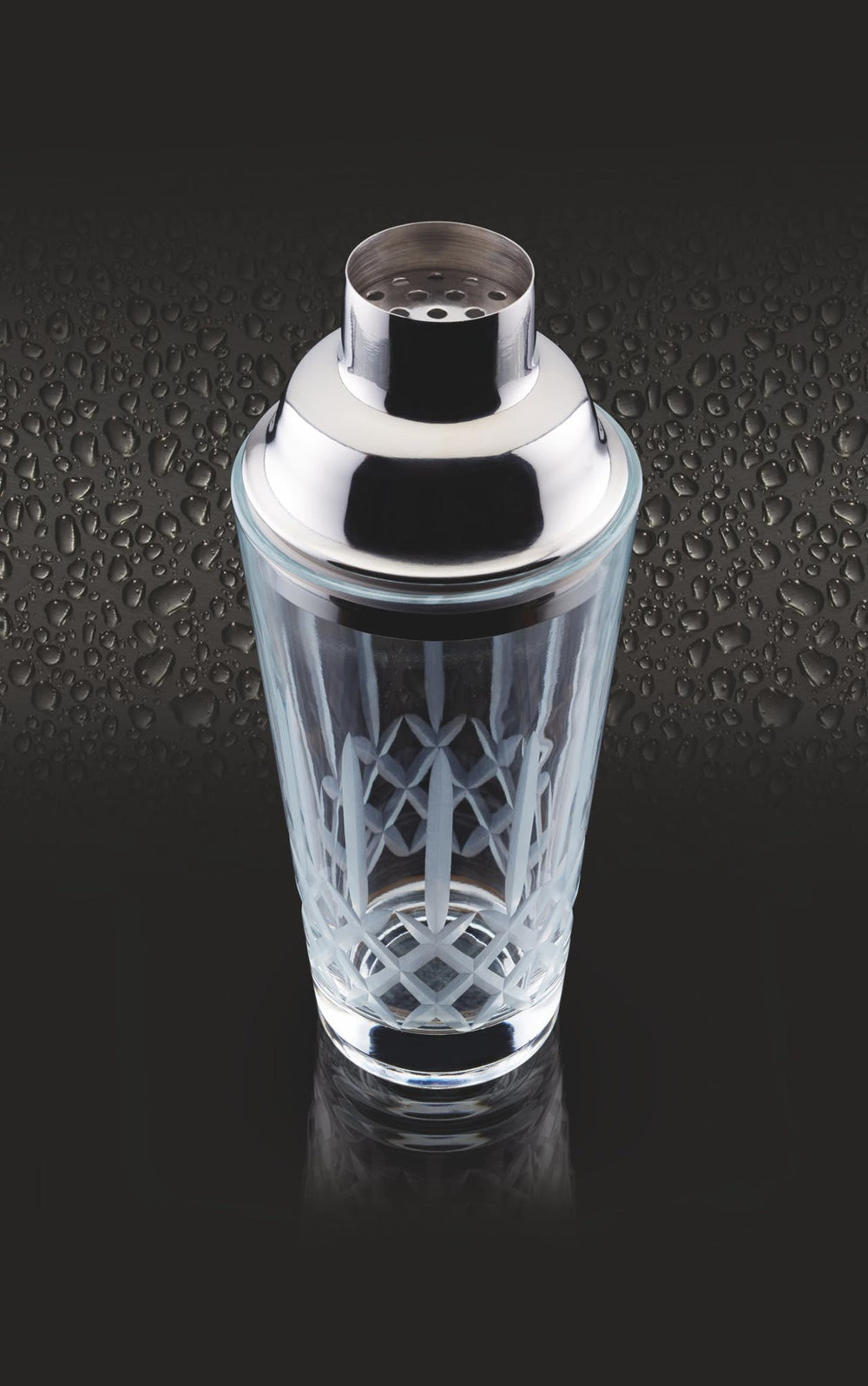 BarCraft 350ml Cut Glass Cocktail Shaker