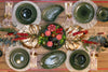 Mikasa Jardin Stoneware Oval Serving Platter, 36cm, Green image 6
