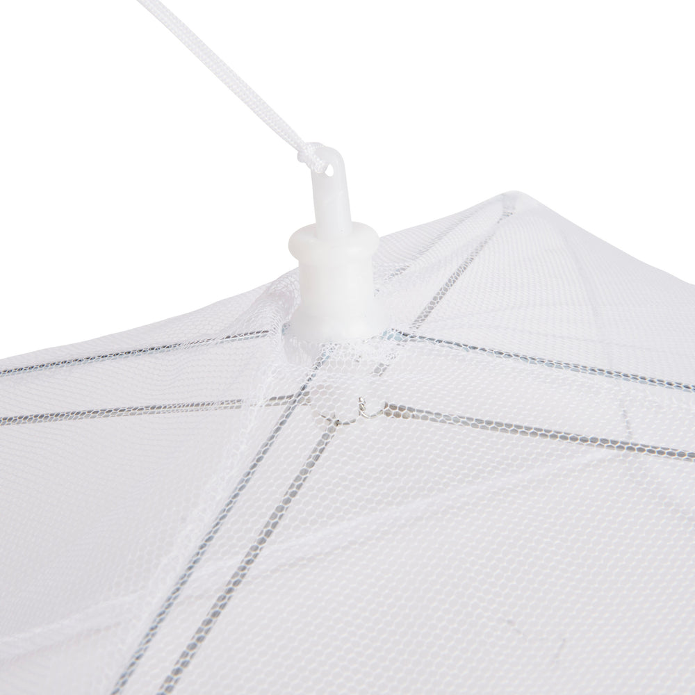 KitchenCraft 40cm White Umbrella Food Cover
