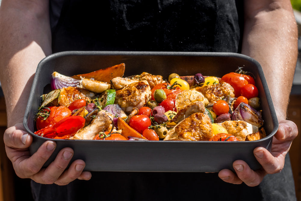 MasterClass Non-Stick Hard Anodised Roasting Pan, 42cm