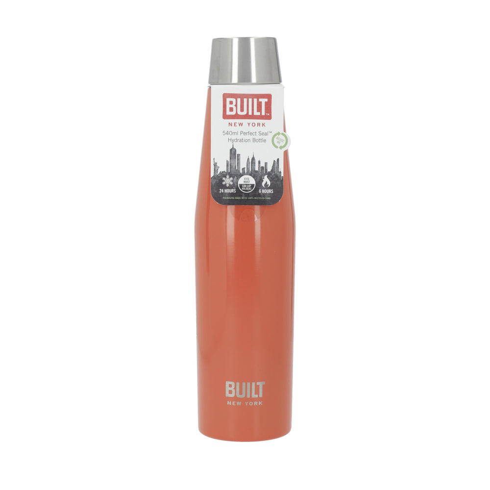 Built Perfect Seal 540ml Orange Hydration Bottle